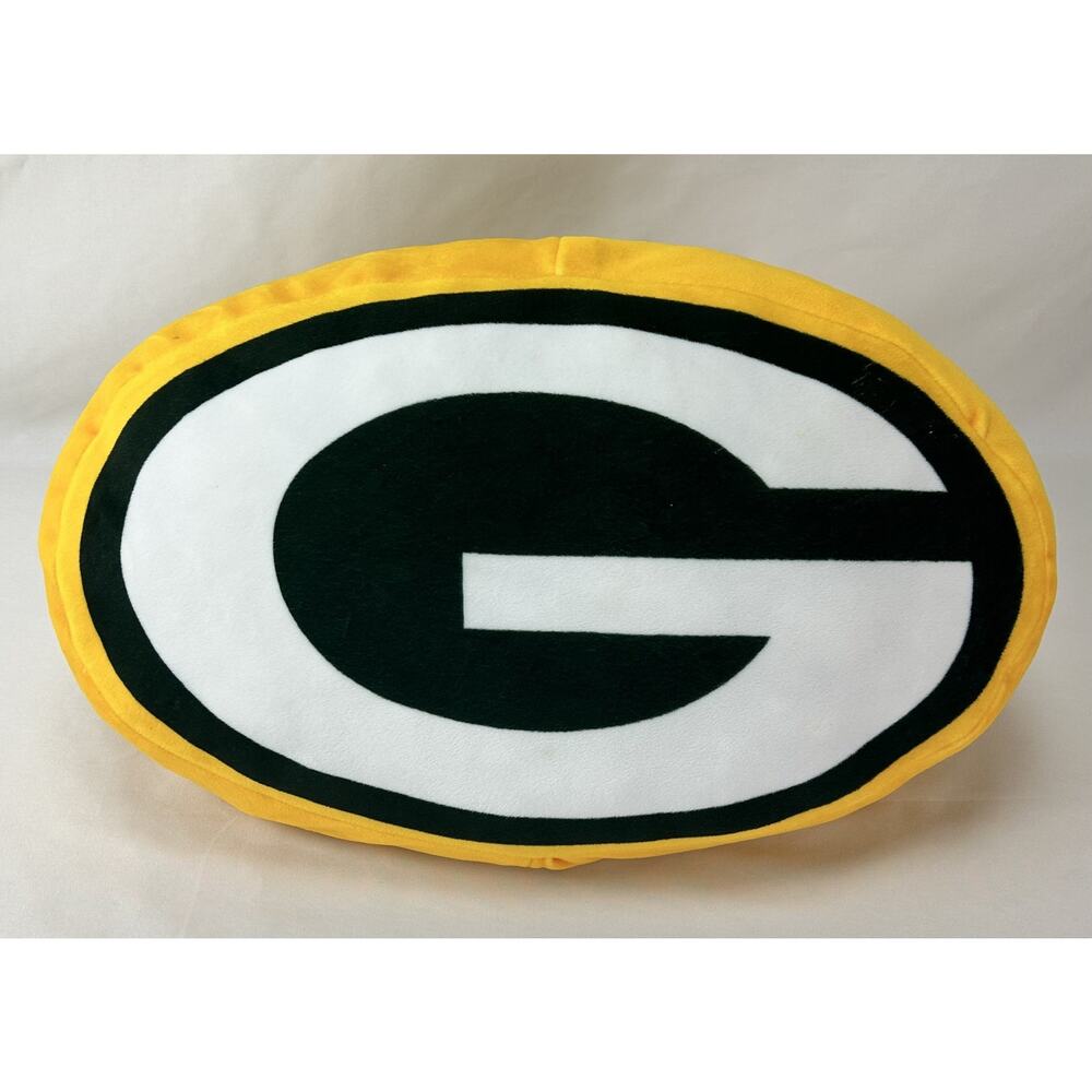Green Bay Packers NFL "G" Logo Plush Pillow Cushion The Northwest Company